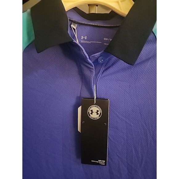 Under Armour Women’s Heat Gear Iso-Chill Polo Medium Nwt Excellent A101 Golf - Picture 2 of 4